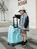 荷物ファッションの子供を転がる荷物スピナー20インチホイールスーツケースキッズキャビントロリー学生旅行バッグかわいい赤ちゃんキャリートランク