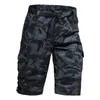 Casual Shorts Men Summer Camouflage Cotton Cargo Shorts Men Camo Short Pants Homme Without Belt Drop Calf-Length Pants 240409