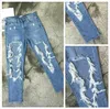 Women's Jeans Knee Hole Ripped Cool Skinny Pencil Pant Girl Sexy Denim Female Destroy Trousers Mujer Large Plus Size S-XL Women BF Style