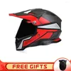 Motorcykelhjälmar hjälm män full ansikte motocross kors nedförsbacke off-road mountainbike ece godkänd professionell casco