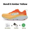 Hokah 8 One Clifton 9 Hokahs 2024 Chaussures de course Bondi Femmes Blanc Blanc Black Coastal Sky Vibrant Orange Sandage Sable Airy Blue Red Carbo9SWM # S CARBOSWM #