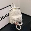 School Bags 2024 Fashionable And Magnificent Lingge Embroidered Backpack Personalized Small One Shoulder Crossbody Bag