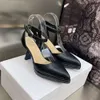 Gaoding Gangzhou Muller Spring/Summer New Square Buckle High Heel Women's Waterproof Platform Poinded Single Shoes