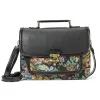 Taschen Annmouler 2022 Vintage Frauen Aktentasche Designer Handtasche PU Leder Blumenkreuzkörper Tasche Stoff Retro Umhängetasche