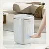 Bacs à déchets 20 / 24L poubelle intelligente avec une étanchéité Matic Electric de grande capacité Cuisine de salle de bain Capteur de toilette Drop délivre Dhsyg