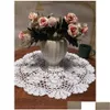 Tableaux de tapis de tapis 2 PCS Coton Coton Handmade Cloghet en dentelle naufrot