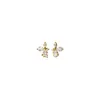 Stud Earrings Flower Zirconia Mini Simple Small Golden For Women Girls Fashion Korean Jewelry Bijouterie Gifts