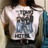 T-shirt femminile Tokio Hotel Top Kobiety Anime Harajuku Mieszna Koszulka Damska Anime Y2K Odzie Designerska Y240420