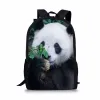 Torby Zwierzęta 3D Panda print plecak chłopców torebki dla dziewcząt szkoła podstawowa uczniowie studenci plecak dla dzieci podróży torby szkolne 16 cali