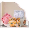 Storage Bags Makeup Bag Floral Print Waterproof Lipstick With Metal Spring Opening For Commute Travel Lightweight Portable