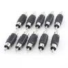 充電器5PCS 10PCS RCA LOTUSヘッドストレートオスモニタリングオーディオアダプターRCA男性から男性コンバーターAVストレートオスからオスコネクタ