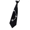 Bow Ties Black Necktie For Adult Unisex Preppy Tie School Student Uniform Accessories