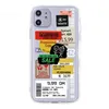 Design Fashion Air Shocks Transparent iPhone Case para iPhone 13 12 11 Pro Max Mini 7 8p x xsmax xr criativo Tag personalizado preços de atacado