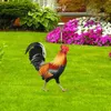 Garden Rooster Statue Rzeźba z kurczaka do wystroju podwórza odporna na figurę kurze patio na podwórko Dekoracja na zewnątrz 240411