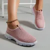 Casual Shoes Female Sneakers Women's Vulcanized Fashion Breathable Mesh Knit Gym Running Luxury Soft Sole