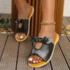 Slippers Summer Femmes Loisure Fashion Bow Sandales Forfait confortable Bottom Doux Femmes Breffe de femme