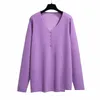 Womens Plus Size Hoodies Sweatshirts 165 kg Spring Autumn Loose Knit V-Neck tröja Byst 160 cm 6xl 7xl 8xl 9xl 10xl LG Sleeve Solid Bot DH6YJ