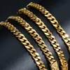 Biżuteria Zeadear 18K Gold Splated 45-60 cm Dubai łańcuch Naszyjnik dla mężczyzn Kobiet Hiphop Punk Scyk Six Accessaries Prezent 240418