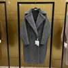 2024SS Womens Trench Coats Hot Classic! Kvinnor Fashion England Middle Long Coat Double Breasted Belted Trench för Woman S-L