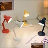 Table Lamps Mini Lamp Fold-Able Night Reading Book Eye Protections Lights For Study Portable Magnetic Drop Delivery Lighting Indoor Dhnu9