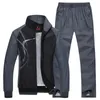 Mens Spring Autumn Tracksuit Fashion Print Sportswear Suit 2 Pieces Sets Jacket Pants Manliga sportkläder 240410