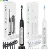 SUBORT Super Sonic Electric Toothbrushes for Adults Kid Smart Timer Whitening Toothbrush IPX7 Waterproof Replaceable Heads Set 240419