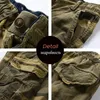 Summer Men Cotton Cargo Camouflage shorts Vêtements Casual Beching Bermuda Beach Jogger mâle Drop 240410