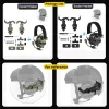 Accessoires Armez le casque tactique suivant avec un support de chasse militaire de chasse militaire.