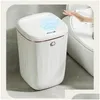 Bacs à déchets 20 / 24L poubelle intelligente avec une étanchéité Matic Electric de grande capacité Cuisine de salle de bain Capteur de toilette Drop délivre Dhsyg