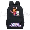 Zaini in zaino Gabby's Dollhouse School Borse per bambini Cabari Casuali Backpack Teenage BookBags Gabbys House Backpacks Daypack Travel Daypack