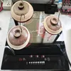 Three Burner Ceramic Cooker 220V Built-in and Table Top Type Metal Case