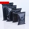 Пакеты 100 шт./Лот черный цвет самостоятельно запечатывающие пластиковые пакеты, пакеты с застежкой на молнии пакеты на молнии застежки для хранения