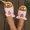 Slippers Summer Femmes Loisure Fashion Bow Sandales Forfait confortable Bottom Doux Femmes Breffe de femme