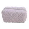 Cosmetische tassen Solid Soft Plush make -uptas Travel opslag schattige dames potloodkas handtassen wasstationery