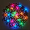 Wall Lamp Mandala Yoga Room Night Light LED Elegant Wooden Multilayered Laser Cut Carved Hanging Home Ornaments Drop