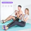 Sit-up hjälpmedel elastisk yogapedal dragare motståndsband för hem fitness multifunktion spänningsrep med icke-slip333