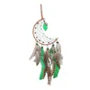 Decoratieve beeldjes Dream Catcher Wall Hang draagbaar met veren netto huizendecoratie handgemaakt ornament voor inheemse geschenkauto kinderen