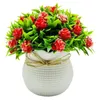 Decorative Flowers Simulation Plants Elegant Artificial Potted With 31 Flower Heads For Home Office Decor Room Bedroom Or Indoor