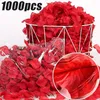 Decorative Flowers Silk Rose Petals Artificial Fake Colorful Love Romantic Wedding Anniversary Festive Party Favors Decoration