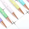 Tom grossist DIY Flower Ball Point Ballpoints Colorful Metal Crystal Pen Student Writing Office Signature PenS Festival Gift Th0308 S S S S S S S S