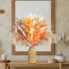 Decorative Flowers Non-withering Dried Grass Reusable Natural Bouquet Autumn Plant Reed Leaf Kit For Home Office Wedding