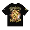 SS24 Summer 2038 American Mardy Hellstarhelmet Flash Print Высококачественная футболка с двойной пряжкой с двойной пряжкой. Случайная футболка с короткими рукавами для мужчин и женщин S-XL