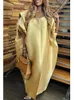 Wmstar Dress for Women Clothing Casual Solid Loose Maxi Dress Fashion Summer Africa Outfits S-2XL Wholesale Drop240416