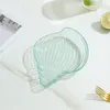 Assiettes légères luxe séché fruit assiette de collation créative plastique transparent salade transparente coque multi-great en forme de crachat en forme