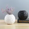 Vases Nordic Modern Minimalist White Ceramic Hydroponic Vase Living Room Dried Flower Arrangement Home Decoration Ornaments
