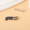 Brooches Fashion Temperament White Piano Key Alloy Enamel Brooch Literary Cartoon Starry Sky Music Score Badge Trendy Charm Jewelry Gift