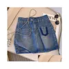 Womens Plus Size Pants L-4Xl Y2K Denim A Line Skirt For Women High Waist Fi Summer Y Mini Jean Skirts Female Ship Clothing Q3Se Drop D Dhebg