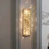 Wall Lamp Light Luxury Crystal Living Room Bedroom Golden Night Model El Villa LED Ceiling Decor Applique