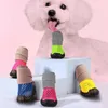 Dog Apparel 4Pcs Pretty Shoes Fastener Tape Fixing Multi-purpose Rain Boots Summer Ultra-light Pet