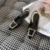 Designer Fashion Women Dress Shoe High Heel Sandals Buckle Ankel Strap Stiletto Heels Formella evenemang Skor Storlek 34-41